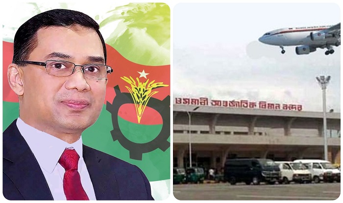 সিলেটে যাত্রাবিরতি করে ঢাকা ফিরছেন তারেক রহমান, ওসমানী বিমানবন্দরের নিরাপত্তা জোরদার