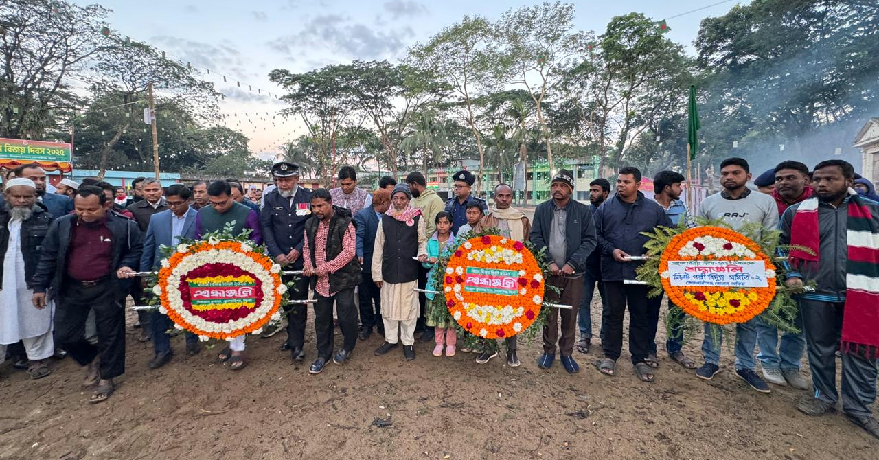 কোম্পানীগঞ্জে বীর শহীদদের প্রতি সর্বস্তরের শ্রদ্ধা নিবেদন