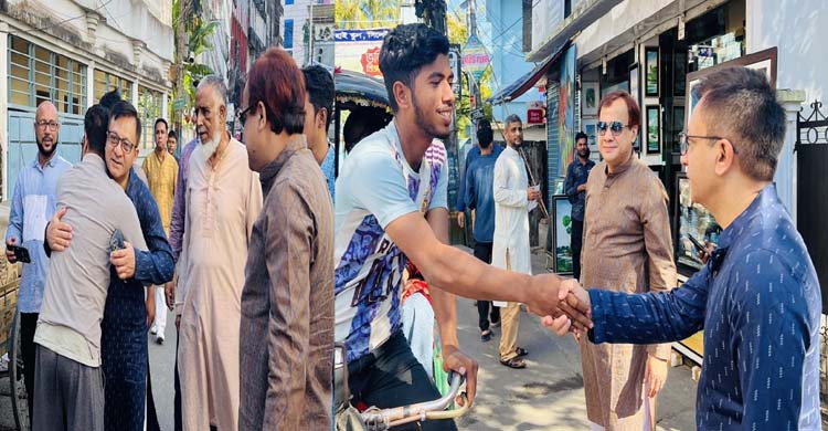 বেগম জিয়ার সুস্থতার জন্য দোয়া ও ধানের শীষে ভোট চেয়ে খন্দকার মুক্তাদিরের গণসংযোগ অব্যাহত