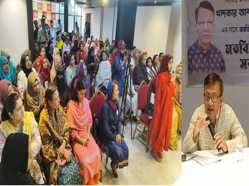 কর্মজীবী নারীদের মুখোমুখি খন্দকার মুক্তাদির কর্মসংস্থান ও জলাবদ্ধতা সমাধানের প্রতিশ্রুতি