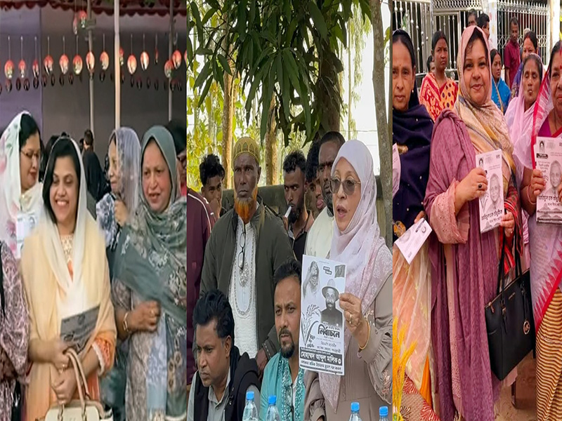 স্বামীদের পাশাপাশি উন্নয়ন পরিকল্পনা তুলে ধরছেন স্ত্রীরা