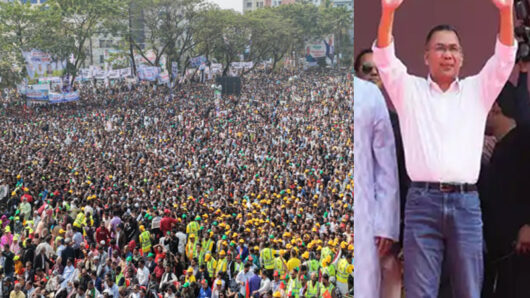 ‘আফনারা ভালা আছইন নি’ বলে সিলেটবাসীর মন কাড়লেন তারেক রহমান