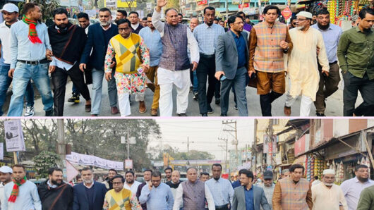 গোলাপগঞ্জ-বিয়ানীবাজারজুড়ে ধানের শীষের ‘ঢেউ’