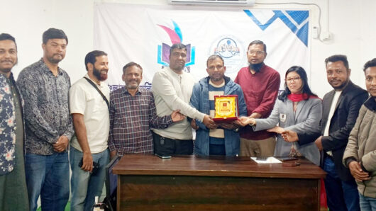 সিলেট প্রেসক্লাবের কোষাধ্যক্ষ ফয়সাল আমীনকে বিএমজেএ সিলেটের সংবর্ধনা