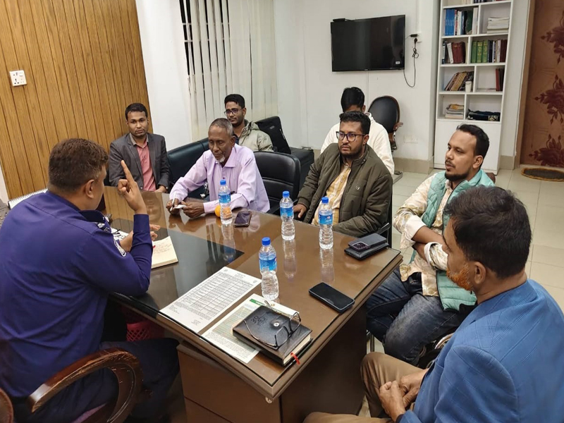 গোয়াইনঘাট রিপোর্টার্স ক্লাবের সঙ্গে থানার ওসির মতবিনিময়