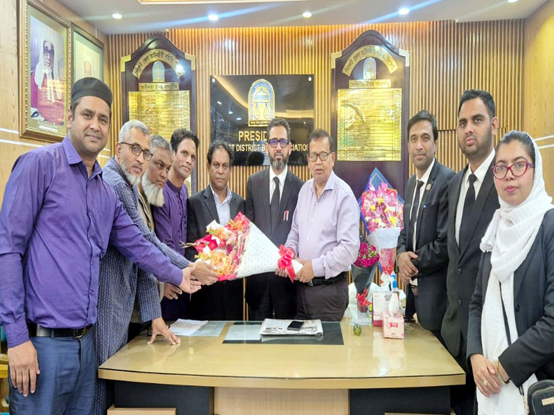 সিলেট জেলা আইনজীবী সমিতির নবনির্বাচিত নেতৃবৃন্দকে ইমদাদ চৌধুরীর অভিনন্দন