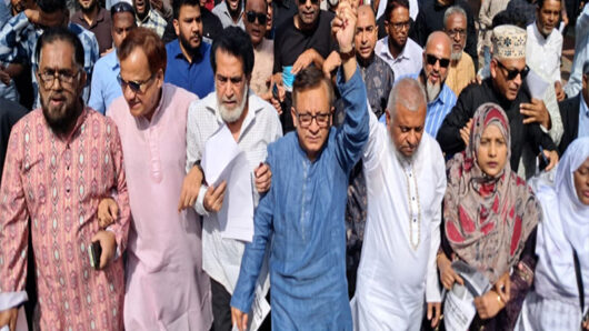 খন্দকার মুক্তাদিরের পক্ষে আরিফসহ সাবেক জনপ্রতিনিধিদের গণসংযোগ