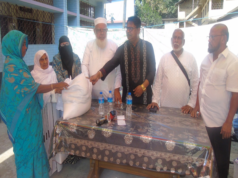 প্রবাসী মজিদের পক্ষথেকে দুইশত পরিবারকে খাদ্য সামগ্রী ও নগদ অর্থ বিতরণ