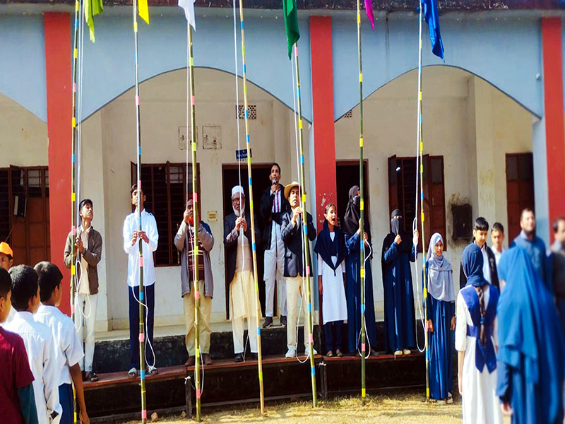 বলদী আদর্শ বহুমুখী উচ্চ বিদ্যালয়ে বার্ষিক ক্রীড়া প্রতিযোগীতার উদ্বোধন