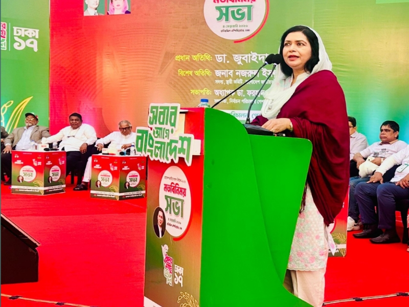 সুষ্ঠু পরিকল্পনার মাধ্যমে কার্যকর সমাধান সম্ভব: জুবাইদা রহমান