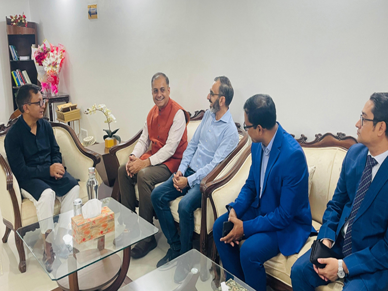 সিলেটে বাণিজ্যমন্ত্রীর সঙ্গে ভারতীয় সহকারী হাই-কমিশনারের সৌজন্য সাক্ষাৎ