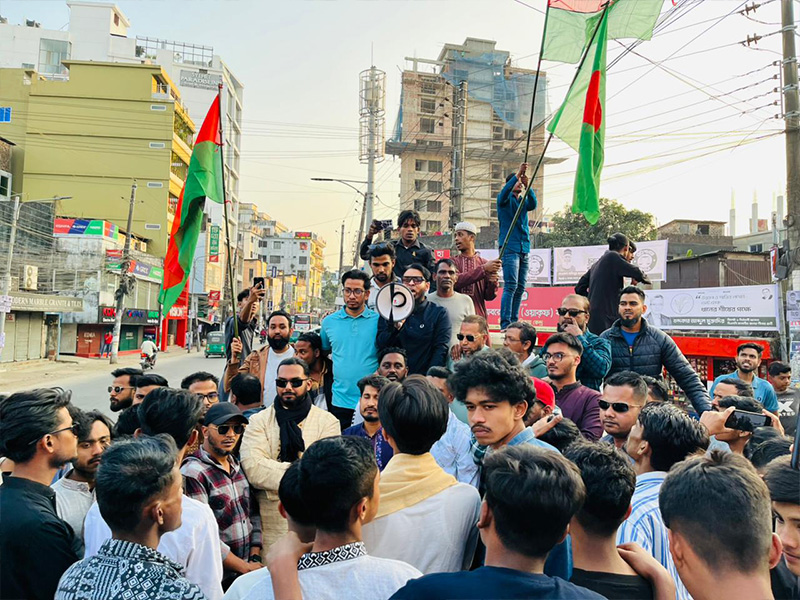 যুক্তরাজ্য যুবদল নেতা মিনারের নেতৃত্বে ধানের শীষের প্রচারণা
