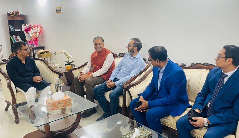 সিলেটে বাণিজ্যমন্ত্রীর সঙ্গে ভারতীয় সহকারী হাই-কমিশনারের সৌজন্য সাক্ষাৎ