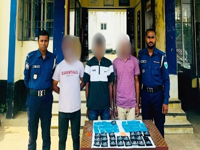 জকিগঞ্জে ১০ হাজার পিস ইয়াবাসহ গ্রেপ্তার ৩, কারাগারে প্রেরণ