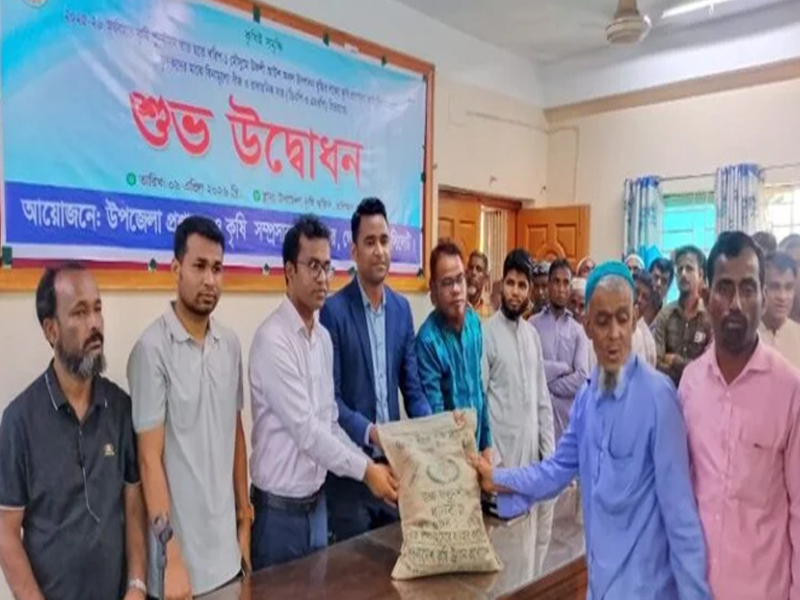 গোয়াইনঘাটে ৩ হাজার কৃষককে বিনামূল্যে বীজ ও সার সহায়তা কার্যক্রমের উদ্বোধন