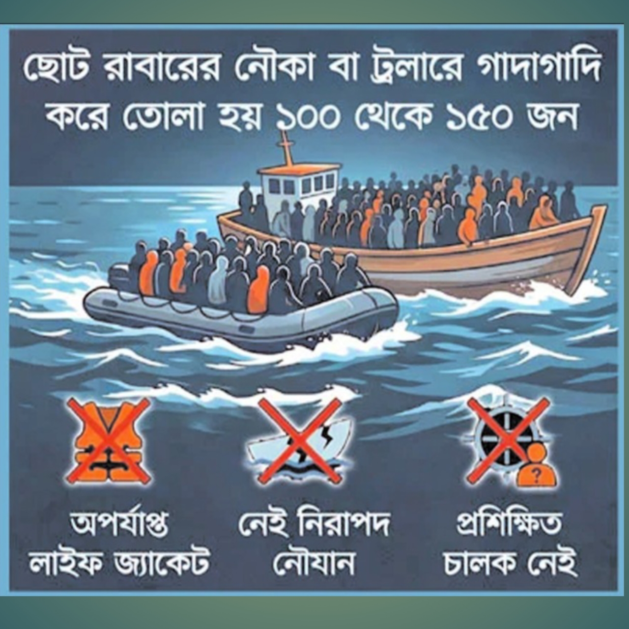 ভূমধ্যসাগরে স্বপ্নের সলিল সমাধি: ‘গেম’ যখন মরণফাঁদ