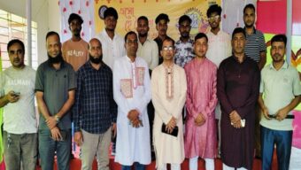 বর্ণাঢ্য আয়োজনে তামাবিল হাইওয়ে থানায় বাংলা নববর্ষ উদযাপন