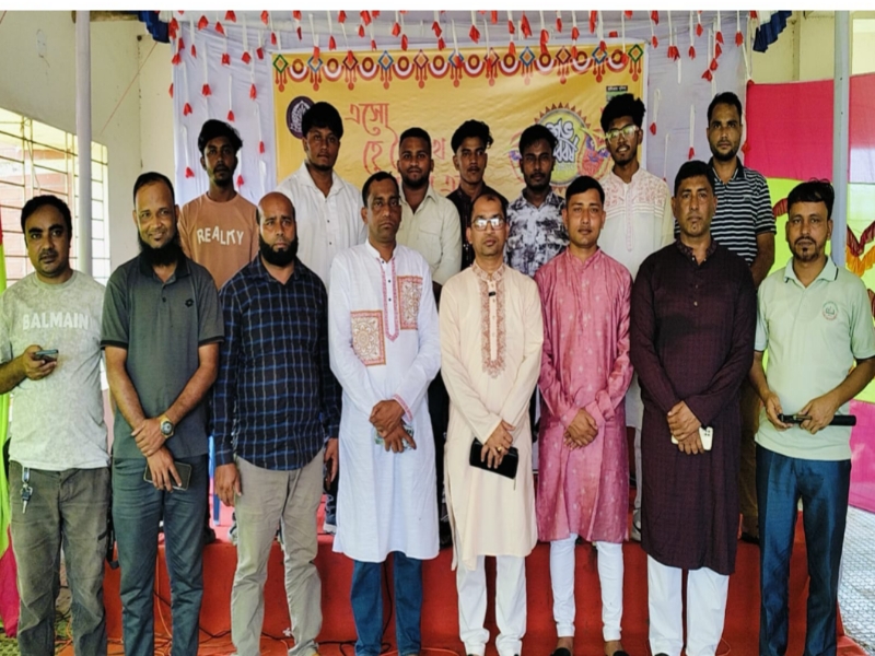 বর্ণাঢ্য আয়োজনে তামাবিল হাইওয়ে থানায় বাংলা নববর্ষ উদযাপন