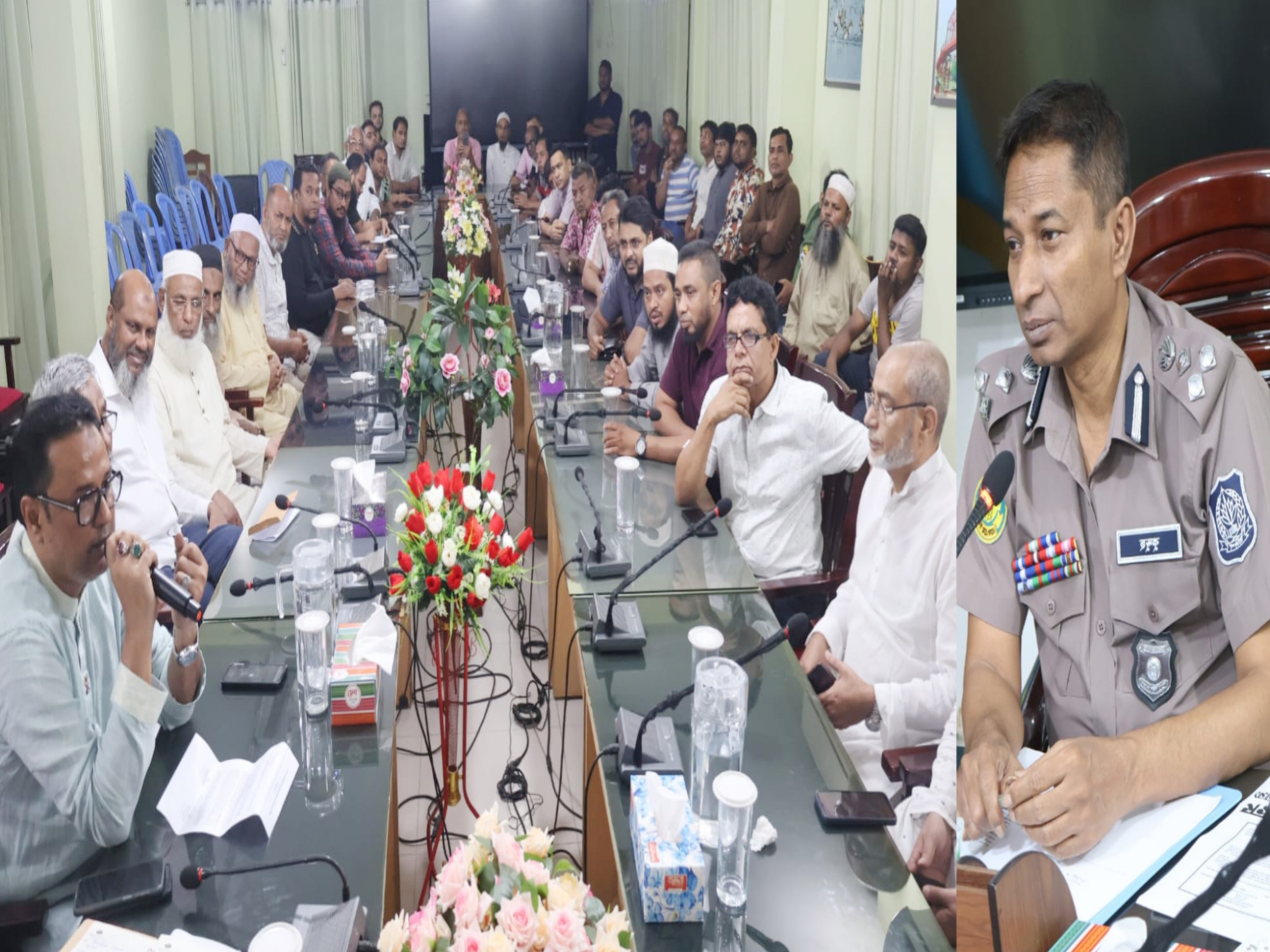 নগরীর আইন-শৃঙ্খলা রক্ষায় কঠোর অব¯’ানে এসএমপি কমিশনার