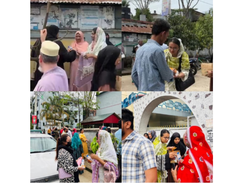 এসএসসি পরীক্ষার্থী ও অভিভাবকদের পাশে মহানগর ছাত্রদলের নারীকর্মীরা