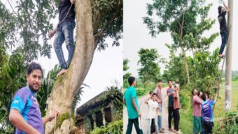 অগ্রগামী ইসলামী সমাজ কল্যাণ সংস্থার উদ্যোগে ল্যাম্পপোস্ট স্থাপন