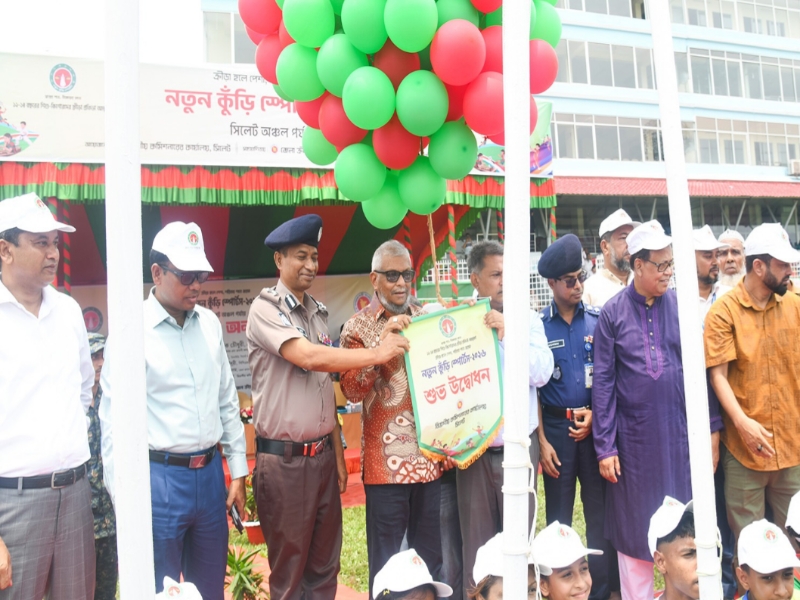 সিলেটে নতুন কুঁড়ি স্পোর্টস’র উদ্বোধন অনুষ্ঠানে শ্রমমন্ত্রী