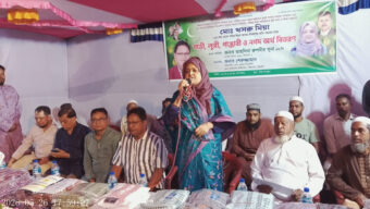 বিশ্বনাথে বিএনপি নেতা খসরু মিয়ার ঈদ উপহার বিতরণ
