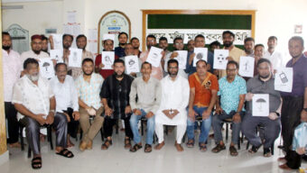 বৃহত্তর মদিনা মার্কেট ব্যবসায়ী সমিতির নির্বাচনে প্রার্থীদের মাঝে প্রতিক বরাদ্দ