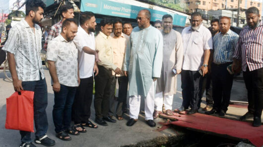 দরগাহ মহল্লার দর্শনদেউড়ি ও ঝরণারপাড় এলাকা পরিদর্শনে সিসিকের প্রশাসক