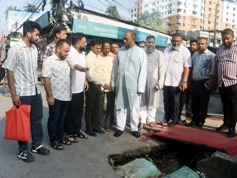 দরগাহ মহল্লার দর্শনদেউড়ি ও ঝরণারপাড় এলাকা পরিদর্শনে সিসিকের প্রশাসক