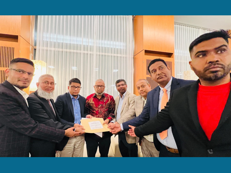 জেনেভায় প্রবাসীদের ১৮ দফা দাবির স্বারকলিপি পেলেন প্রবাসী কল্যাণমন্ত্রী আরিফুল হক চৌধুরী