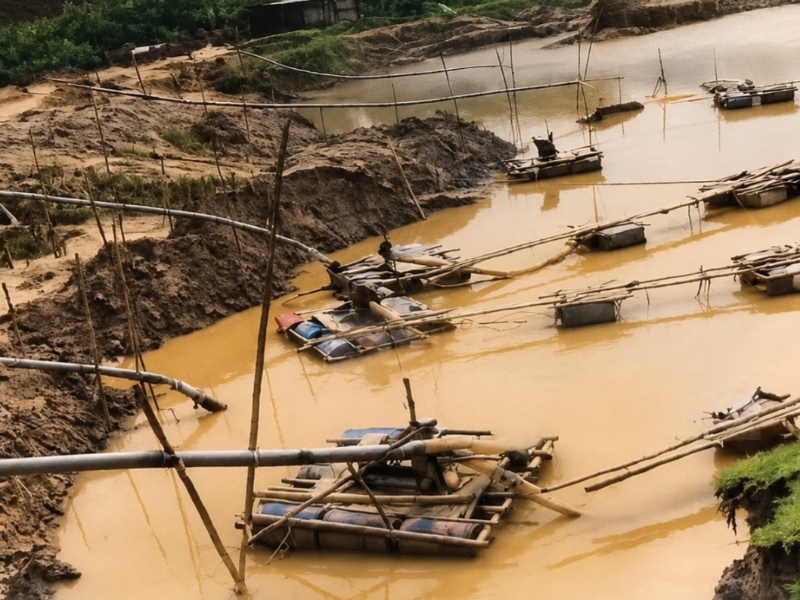 কোম্পানীগঞ্জ অবৈধ বালু উত্তোলনের মহোৎসব