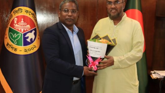 সিসিক প্রশাসকের সঙ্গে শাবিপ্রবি উপাচার্যের সৌজন্য সাক্ষাৎ