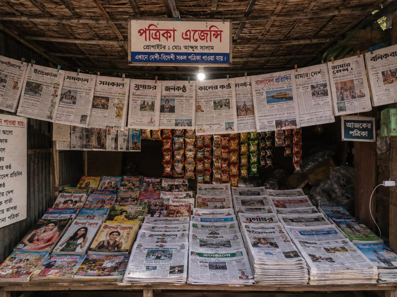 বালাগঞ্জে ৪০ বছরের পত্রিকা এজেন্সি উচ্ছেদের শঙ্কা, জীবিকা হারানোর আশঙ্কায় মালিক