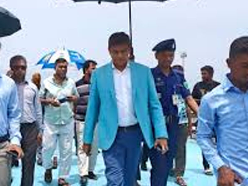 ধলাই নদীর ভাঙন এলাকা পরিদর্শনে প্রতিমন্ত্রী ফরহাদ হোসেন
