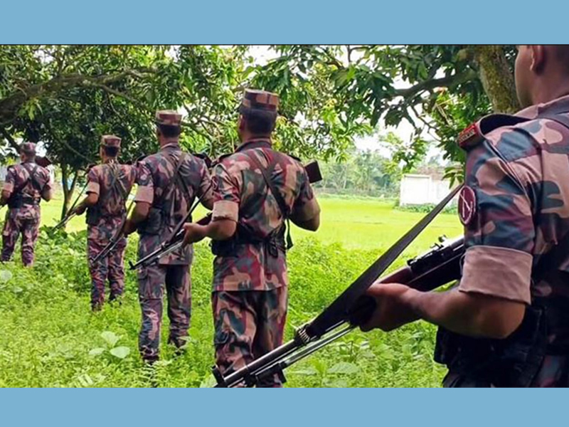 সারাদেশের মতো জকিগঞ্জ সীমান্তেও সতর্ক অবস্থানে বিজিবি