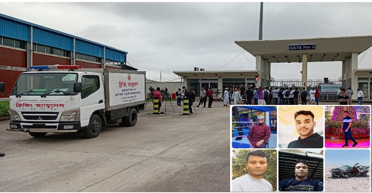 কফিনবন্দি হয়ে ফিরলেন কাতারে দুর্ঘটনায় নিহত কানাইঘাটের ৫ যুবক