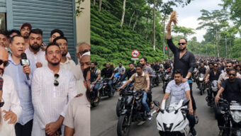 বিএনপি নেতা আব্দুল কাদির সমছুকে বিমানবন্দরে সংবর্ধনা