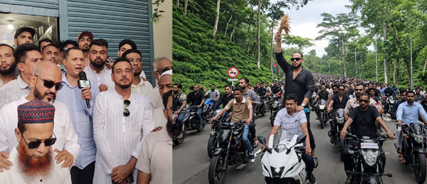 বিএনপি নেতা আব্দুল কাদির সমছুকে বিমানবন্দরে সংবর্ধনা