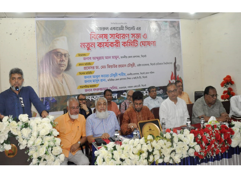 নজরুল একাডেমী সিলেটের নতুন কার্যকরী কমিটি গঠন সম্পন্ন