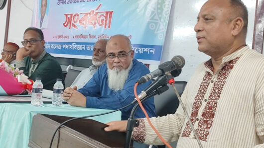 এমসি কলেজে এমপি এমরান চৌধুরী সংবর্ধিত