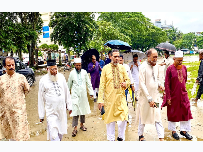 সিলেটে ১১ দলীয় ঐক্যের নেতৃবৃন্দের আলিয়া মাঠ পরিদর্শন ২৫ জুলাই সিলেট বিভাগীয় সমাবেশ থেকে ১১ দলীয় ঐক্যের নতুন কর্মসুচী ঘোষণা হবে: অ্যাড. জুবায়ের