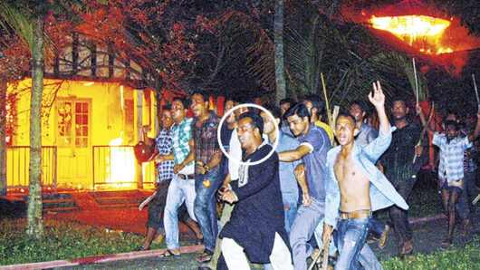 এমসি কলেজ ছাত্রাবাস পোড়ানো ও চাঁদাবাজি মামলার আসামি আবু সরকার এখনো বেপরোয়া