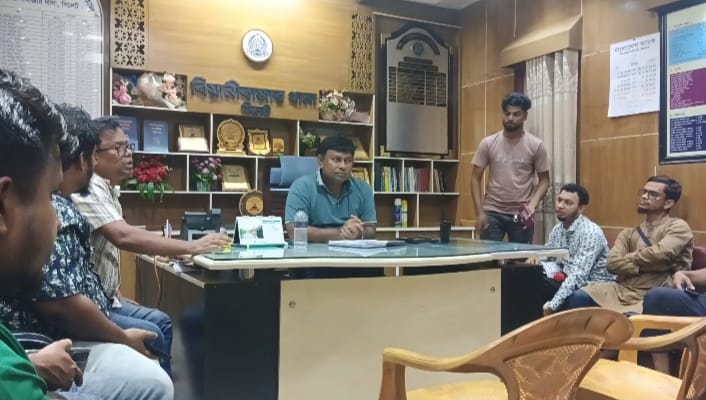 বিয়ানীবাজার প্রেসক্লাবের সঙ্গে নবাগত ওসি আবু জাফরের মতবিনিময়