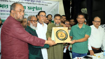আব্দুল কুদ্দুছ চৌধুরীকে সিলেট মহানগর ব্যবসায়ী ঐক্য কল্যাণ পরিষদের সংবর্ধনা