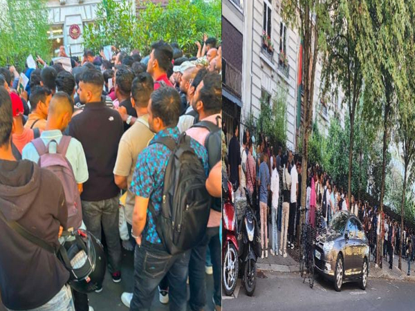 প্যারিস দূতাবাসে ই-পাসপোর্টে উপচে পড়া ভিড়
