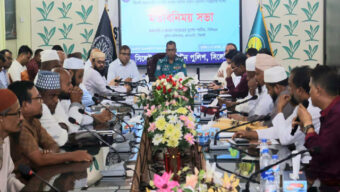 সিলেটে আইন-শৃঙ্খলা রক্ষা ও ওরসের পবিত্রতা রক্ষায় এসএমপি’র মতবিনিময় সভা