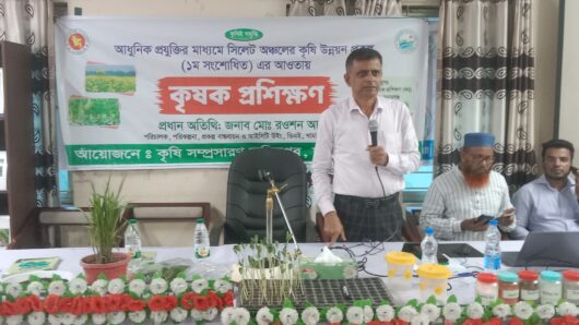ছাতকে আধুনিক কৃষি প্রযুক্তির প্রশিক্ষণ সম্পন্ন