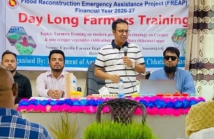 ছাতকে কৃষি প্রযুক্তির মাধ্যমে কৃষক দের দক্ষতা উন্নয়নে প্রশিক্ষন সম্পন্ন
