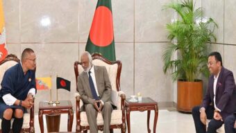 ভুটানের প্রধানমন্ত্রী ও হুমায়ুন কবির বৈঠক